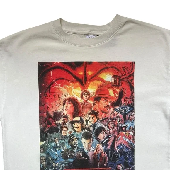 ZARA KIDS STRANGER THINGS LONG SLEEVE T-SHIRT SIZE 11-12 - Picture 2 of 6